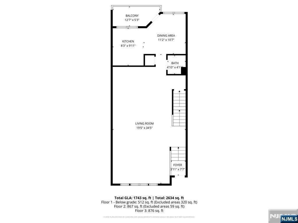 75 West Columbia Avenue, Unit 2 Palisades Park, NJ 07650 - Photo 25 of 27 a picture of a bench in front of a wall