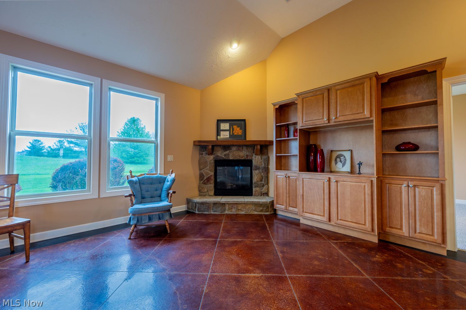 604 Rundle Street Lagrange, OH 44050 - Photo 13 of 45 built-in bookshelves & gas fireplace