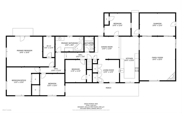 a picture of a floor plan