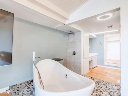 a view of an outdoor space with seating