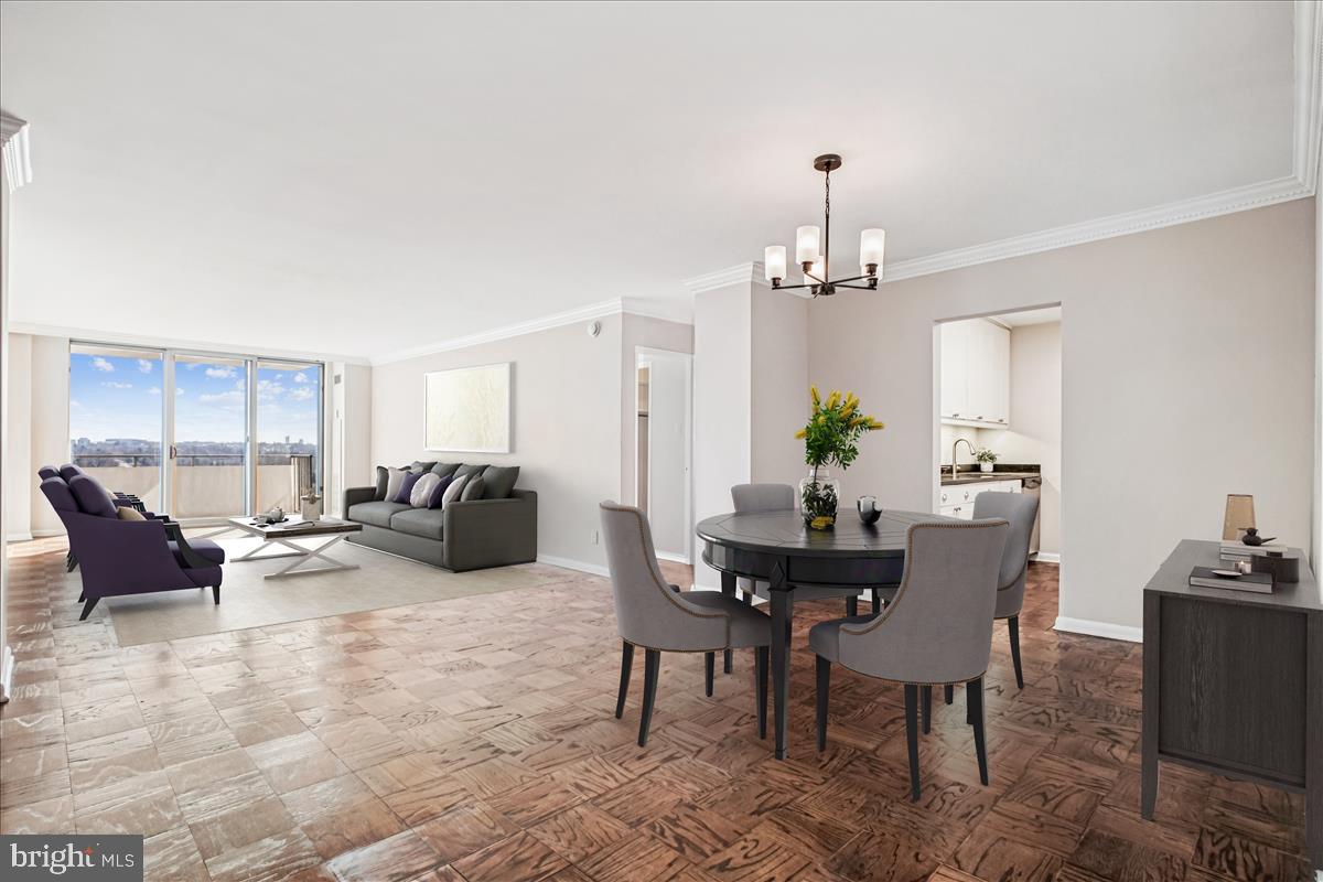 5101 River Road, Unit 1712 Bethesda, MD 20816 - Photo 2 of 25 Virtual Staged DR to LR