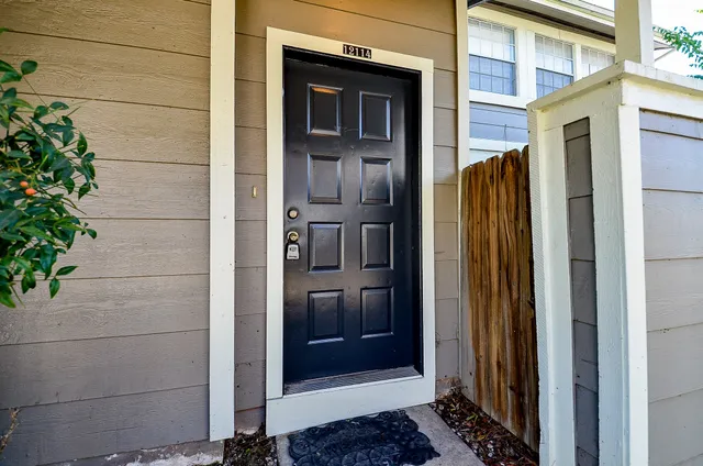 a view of front door