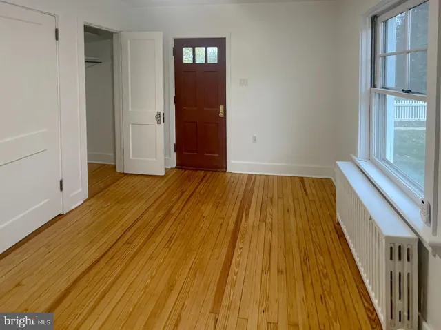 a view of wooden floor in a room