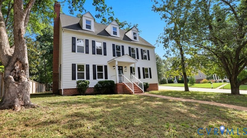 12601 Eagle Ridge Road Henrico, VA 23233 - Photo 2 of 50 Colonial home with a chimney and a front lawn
