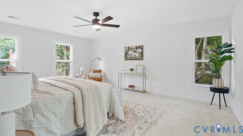 12601 Eagle Ridge Road Henrico, VA 23233 - Photo 23 of 50 Bedroom featuring multiple windows, ceiling fan, a