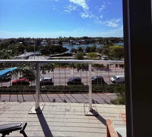 a view of a balcony