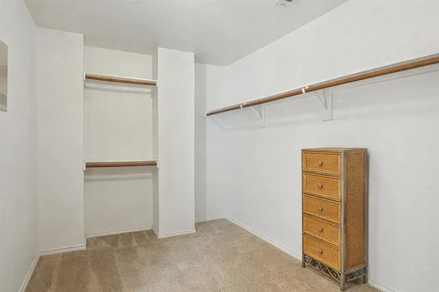 a view of closet area