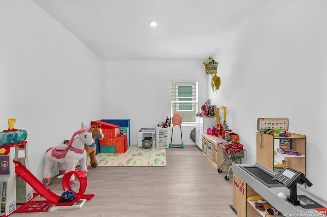 a play room with toys