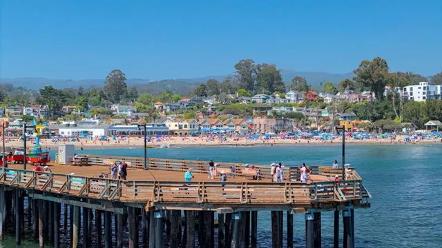 a view of a lake with beach and ocean view