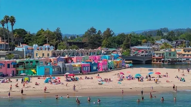 an aerial view of a city