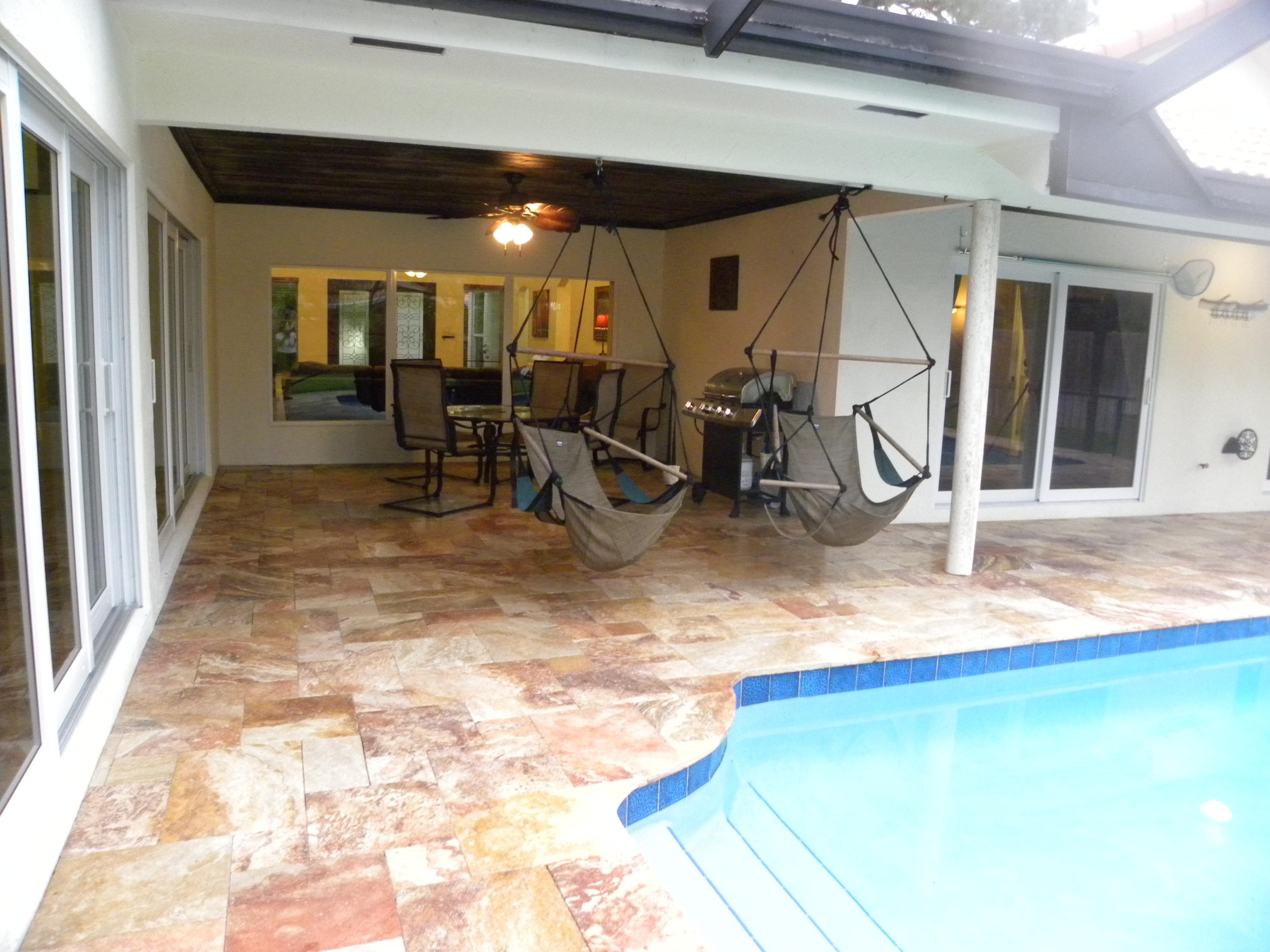 1590 Southwest 14th Drive Boca Raton, FL 33486 - Photo 29 of 48 Travertine Patio/Salt Water Pool