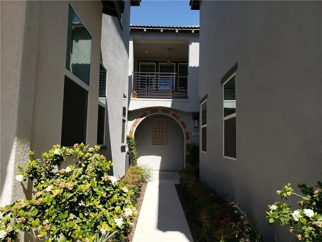 a front view of a house