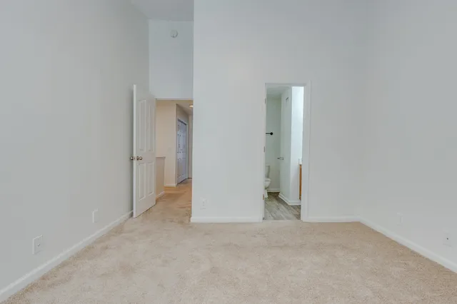 close view of an empty room