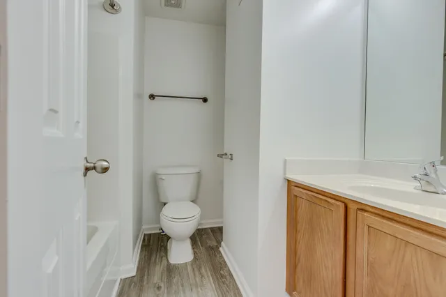 a bathroom with a sink and a toilet