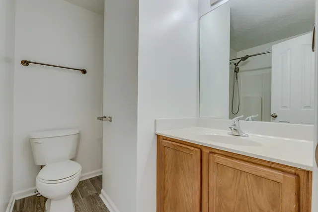 a bathroom with a sink and a toilet