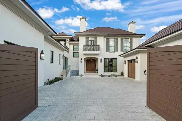 a view of a house with a patio