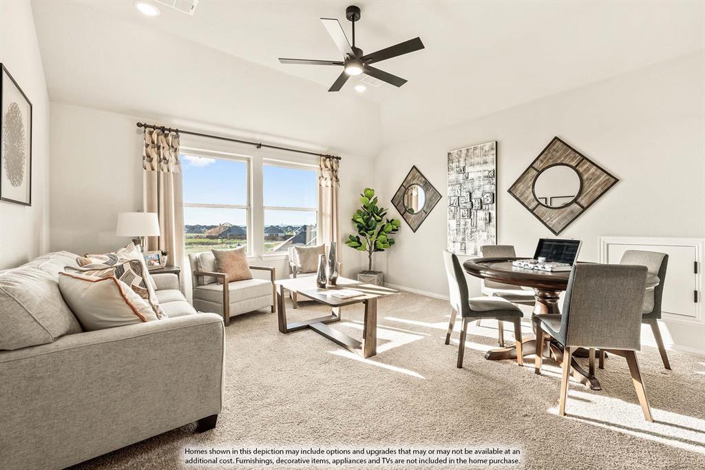 5422 Rutherford Drive Midlothian, TX 76065 - Photo 25 of 36 a living room with furniture a rug and a large window