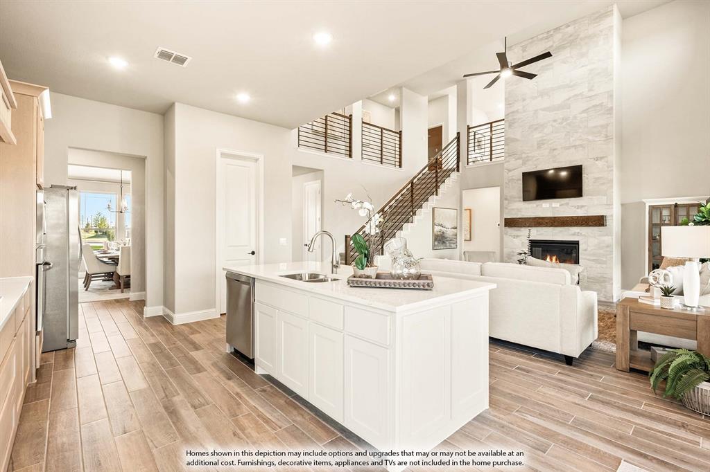 5422 Rutherford Drive Midlothian, TX 76065 - Photo 7 of 36 a view of living room with furniture and flat screen tv