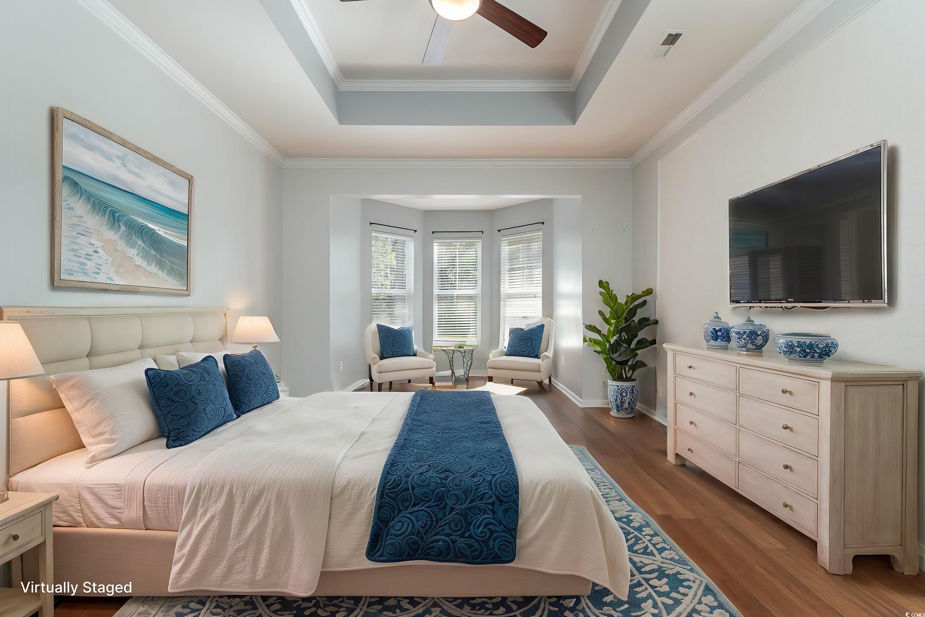 323 Trestle Way Conway, SC 29526 - Photo 13 of 40 Master Bedroom featuring wood finished floors, cei