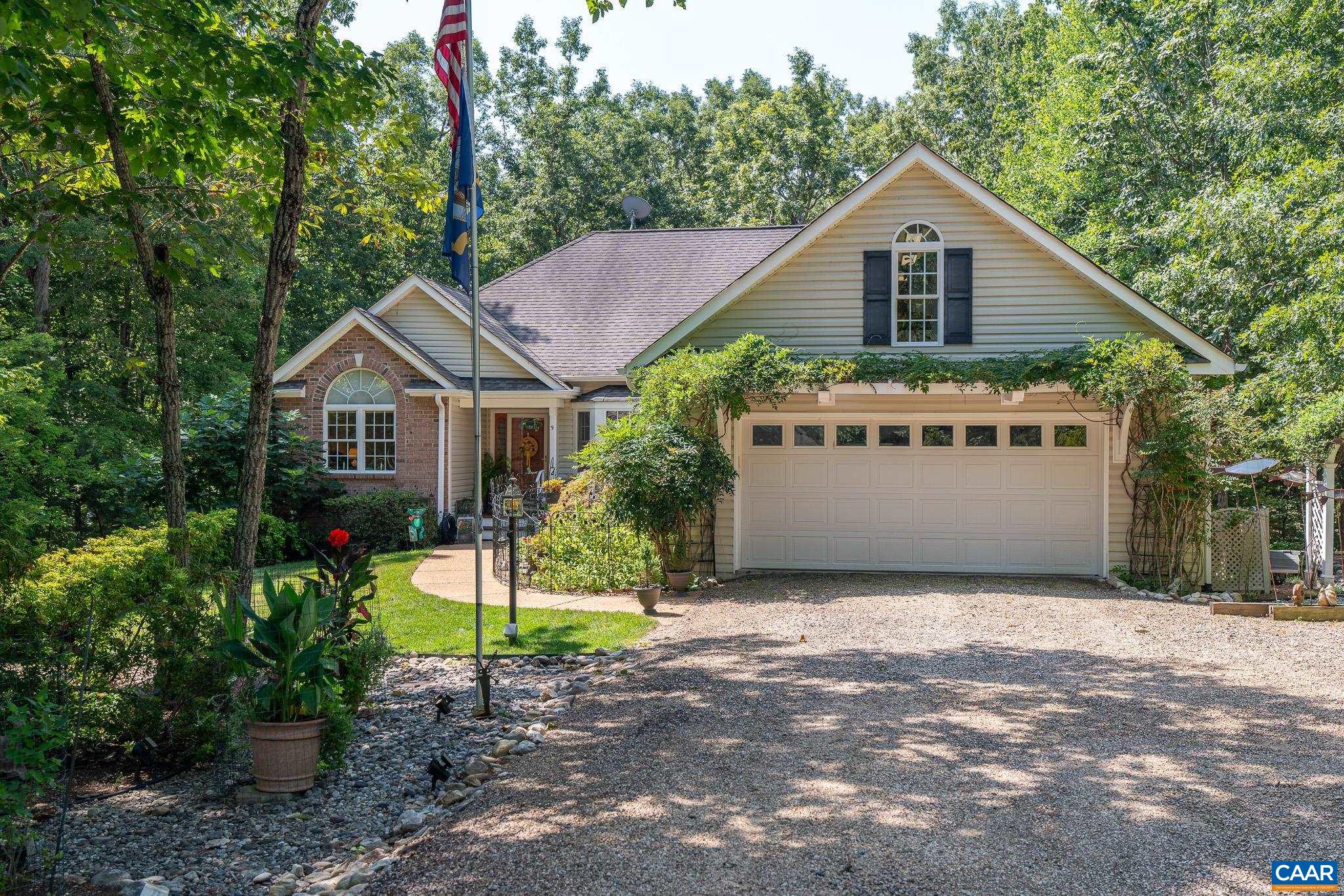 a house with trees in the background
