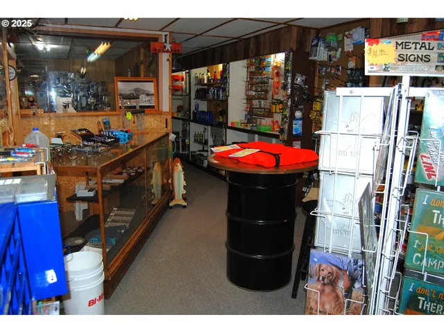 a view of a living room and dining room