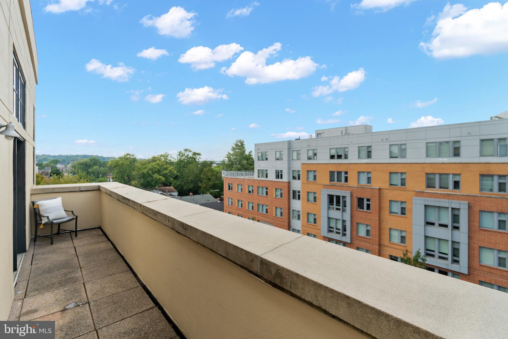 181 East Reed Avenue, Unit 407 Alexandria, VA 22305 - Photo 12 of 33 North-Facing Balcony