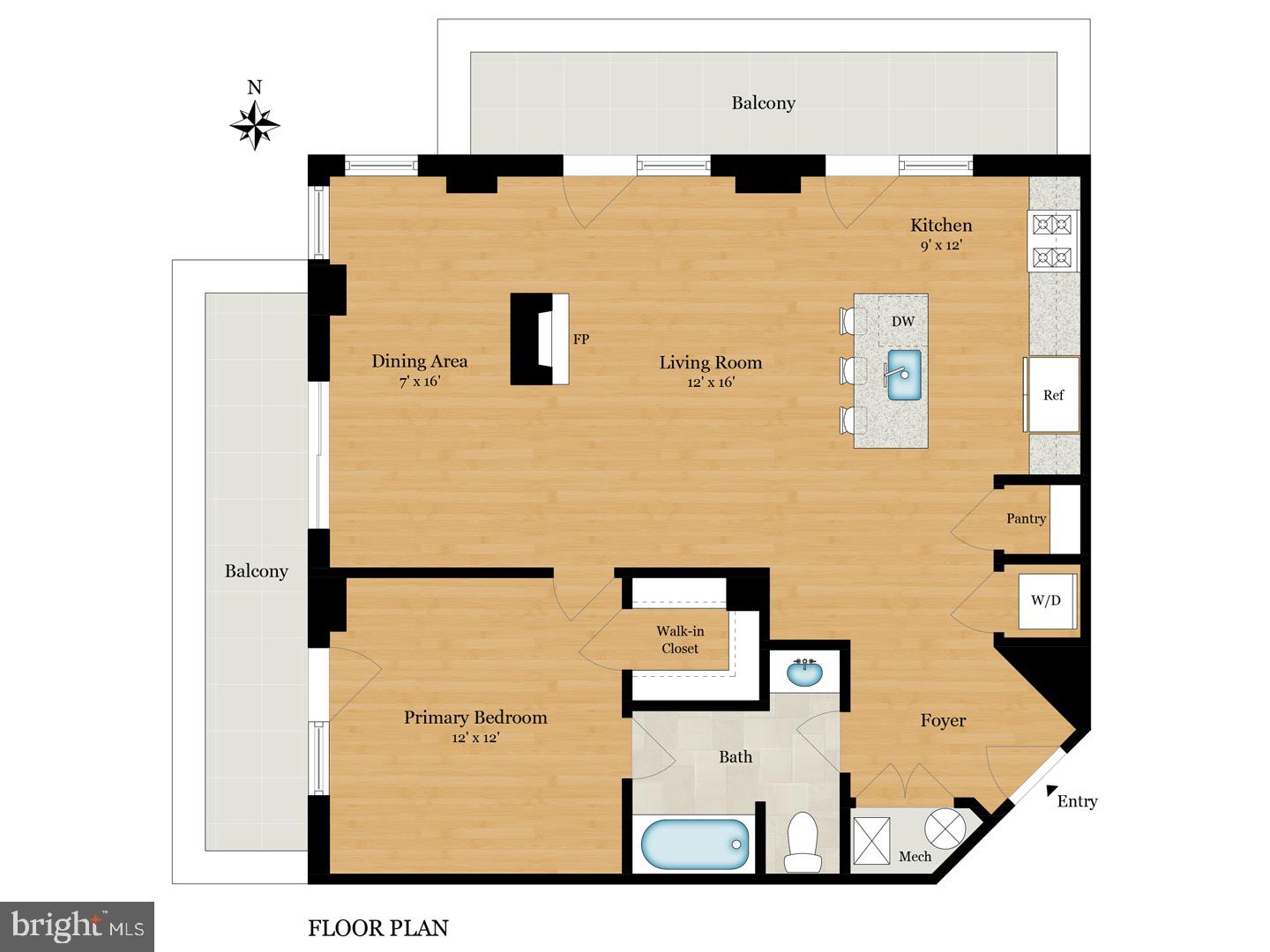 181 East Reed Avenue, Unit 407 Alexandria, VA 22305 - Photo 33 of 33 Floor Plan