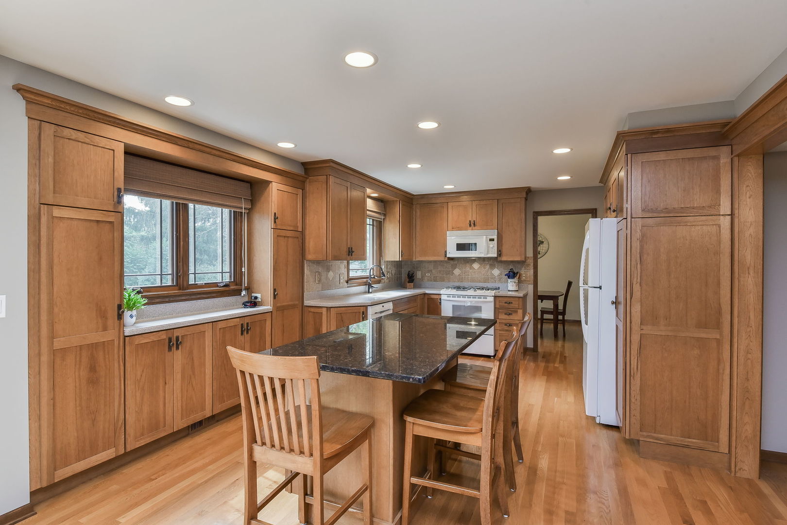 220 Aldrin Avenue Batavia, IL 60510 - Photo 6 of 23 a dining room with stainless steel appliances granite countertop a refrigerator and a sink