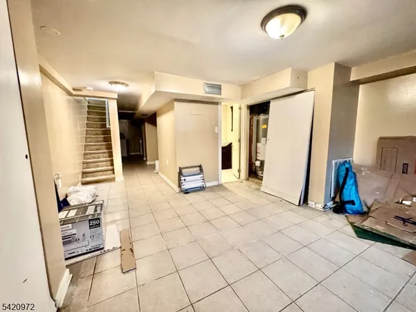 a spacious bathroom with a sink