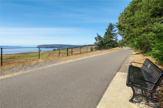 a view of a chairs in a patio