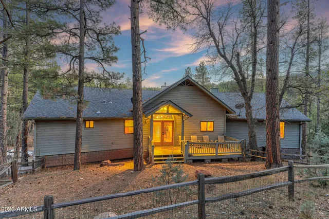 a house view with a outdoor space