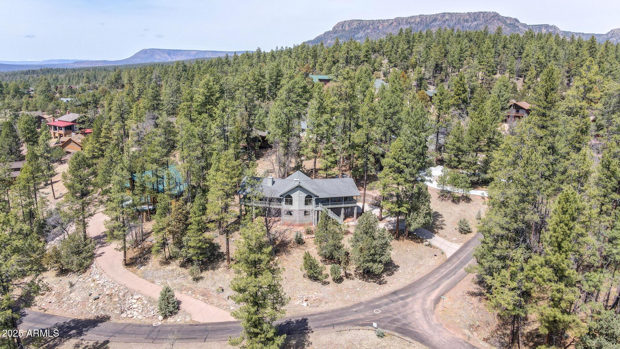 178 Memory Lane Payson, AZ 85541 - Photo 53 of 58 an aerial view of residential houses with outdoor space and trees