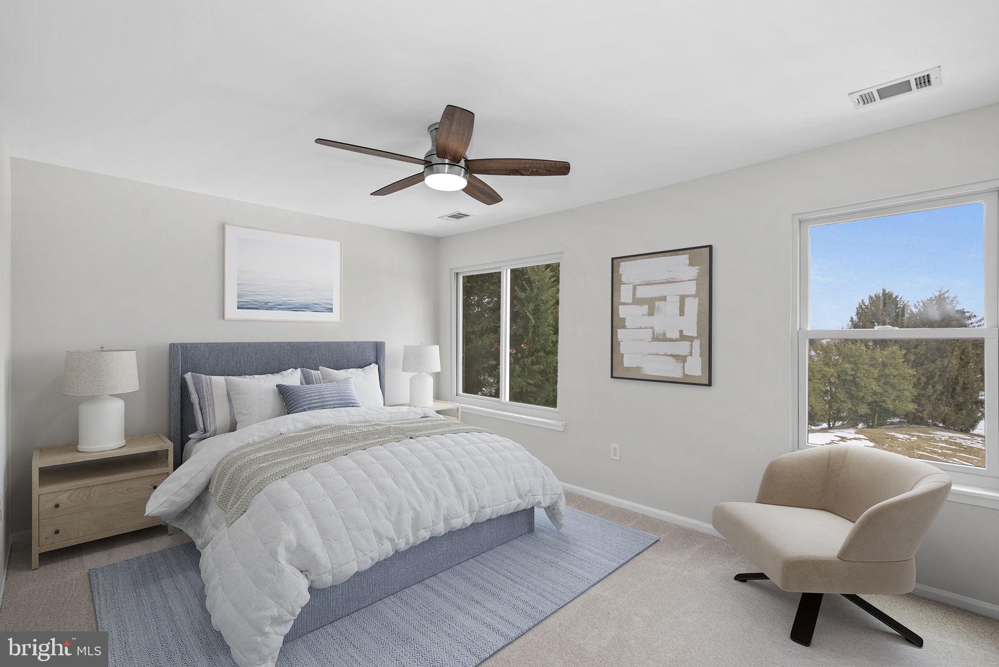 20718 Apollo Terrace Ashburn, VA 20147 - Photo 17 of 44 Bedroom #1 - One of 2 Primary Bed Options (Staged)