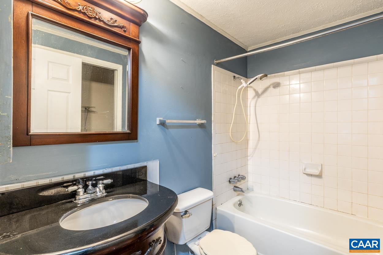 327 Village Road Shipman, VA 22971 - Photo 18 of 48 a bathroom with a sink toilet a mirror and shower