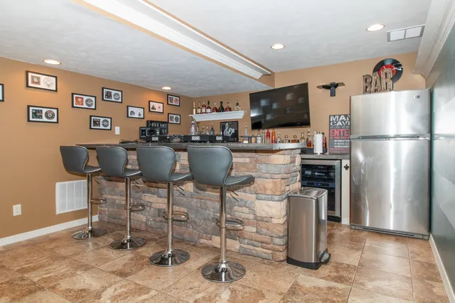 a outdoor living space with furniture and a couch