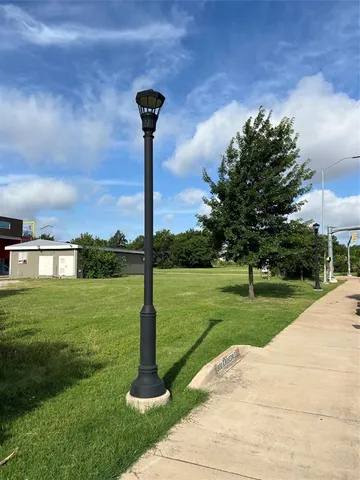 a park view with a garden space