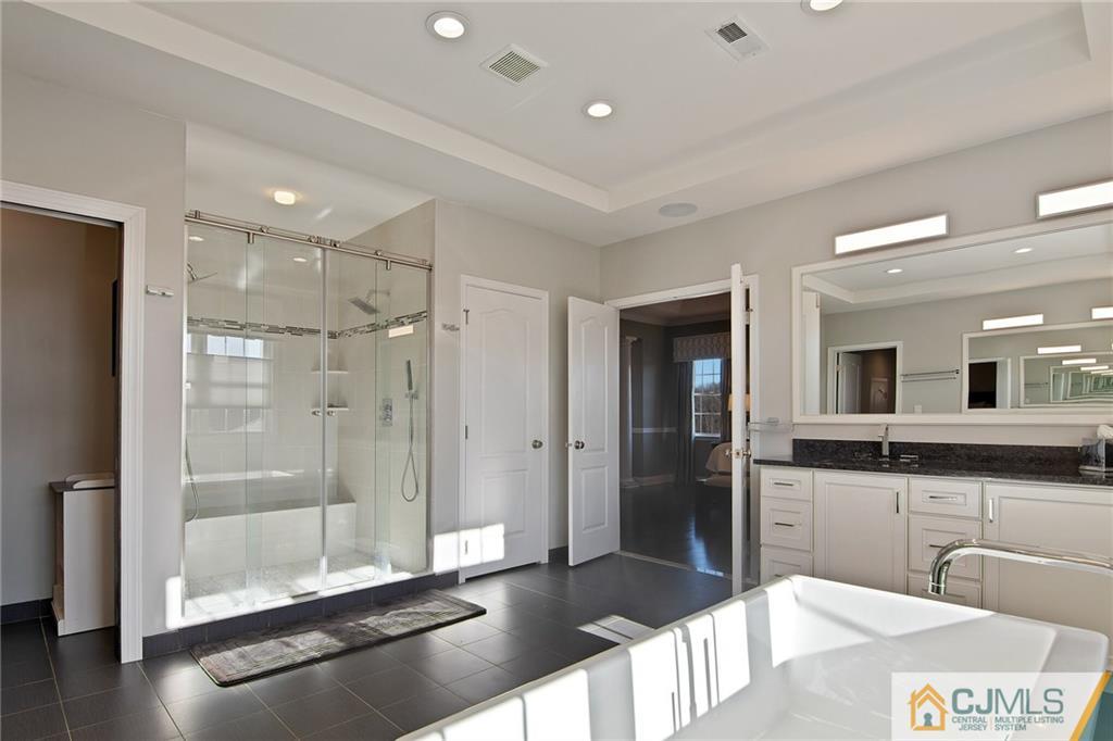 25 Preakness Drive Monroe Township, NJ 08831 - Photo 26 of 48 a bathroom with a shower and a sink