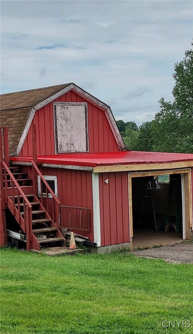 39 Stauber Road Groton, NY 13073 - Photo 45 of 50 view of back overhead door and in the summer