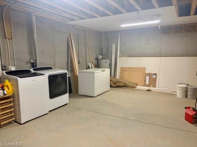 2093 Champion Road Ferguson, NC 28624 - Photo 48 of 49 Basement partially finished garage/laundry/storage area