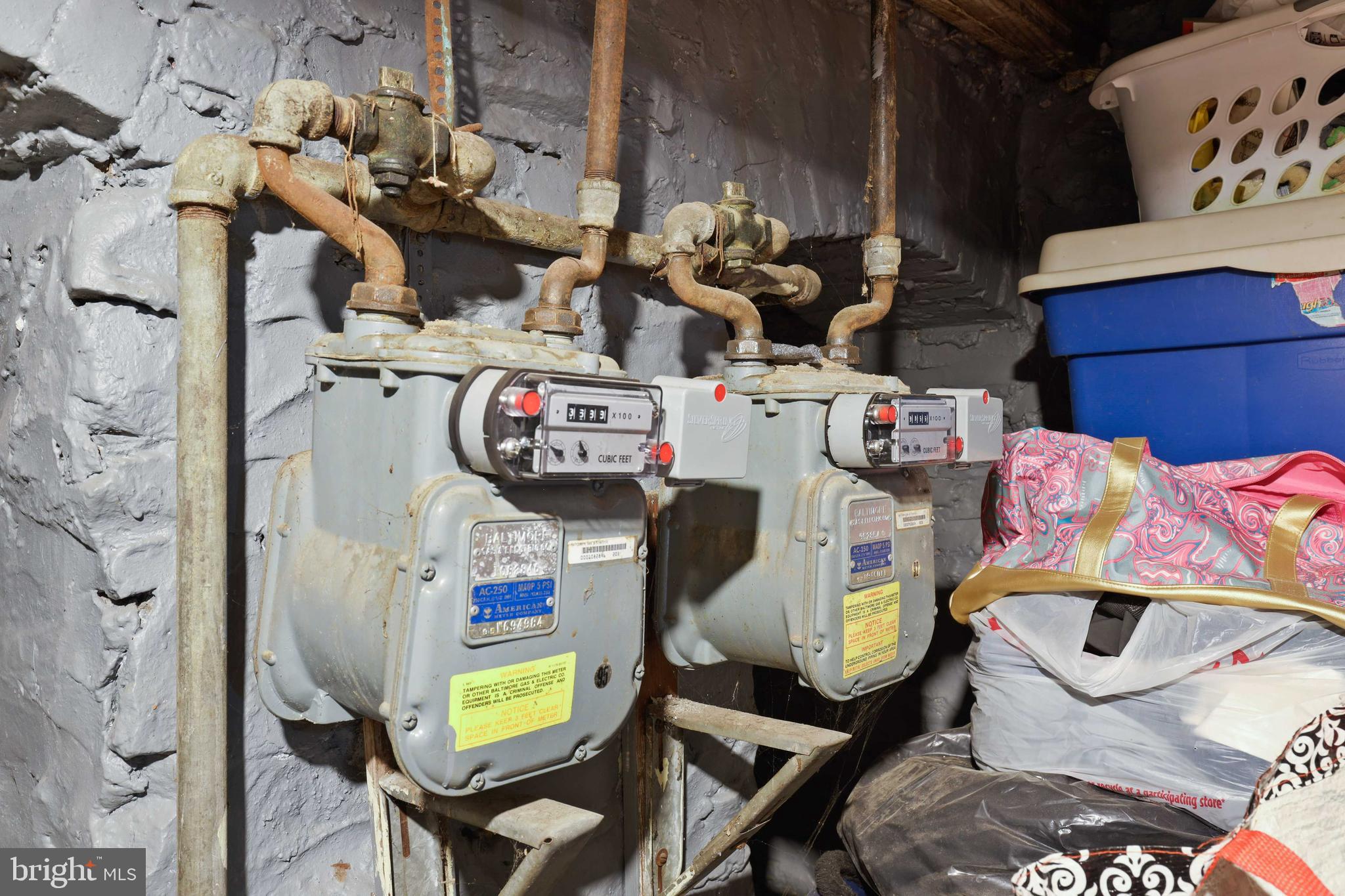 3955 Greenmount Avenue Baltimore, MD 21218 - Photo 28 of 42 Fully separate gas meters in basement