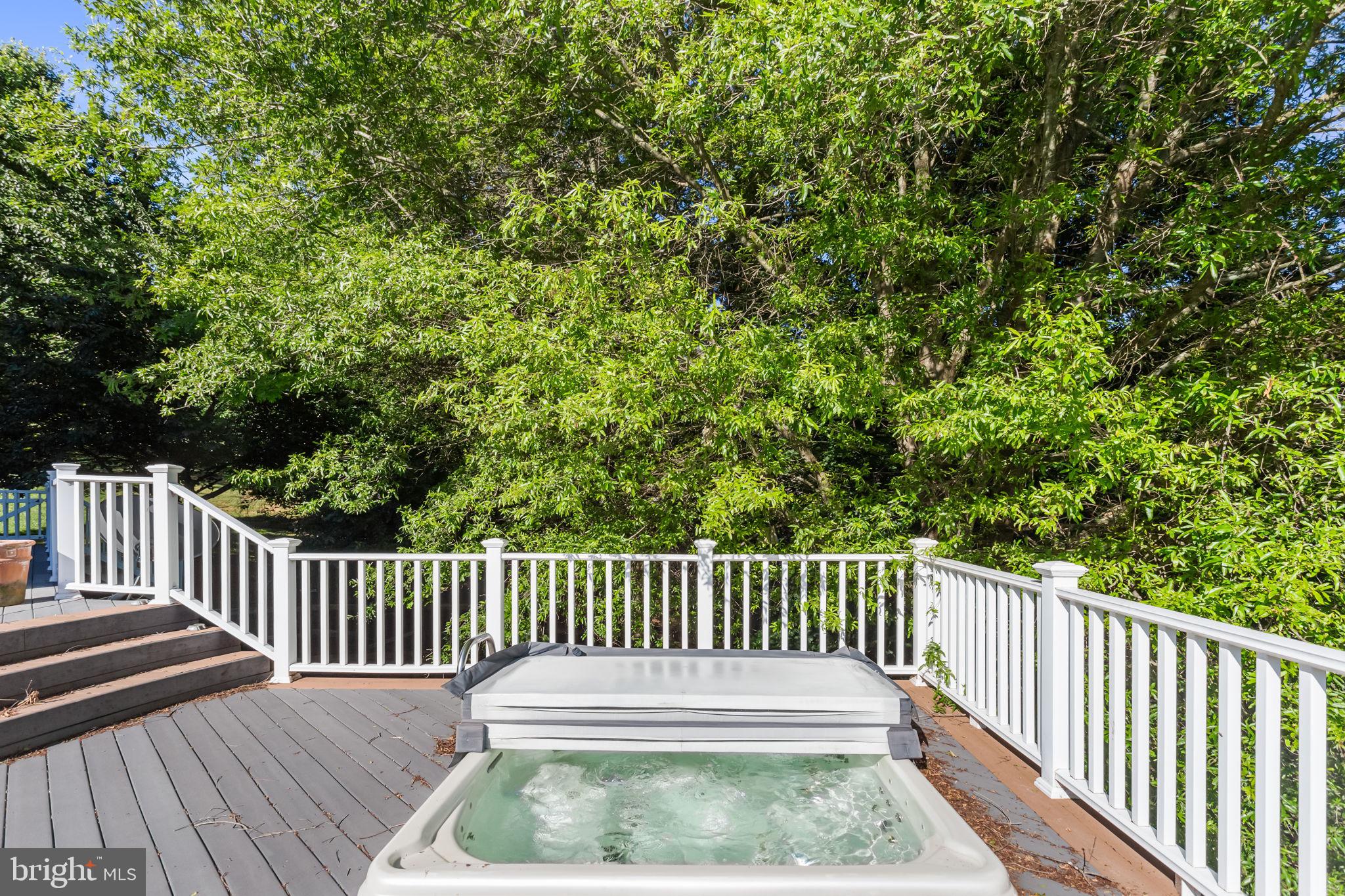2420 Prices Distillery Road Clarksburg, MD 20871 - Photo 37 of 57 Private Rear Deck with Hot Tub