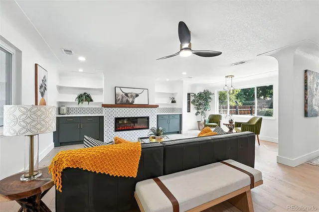 a room with furniture and window