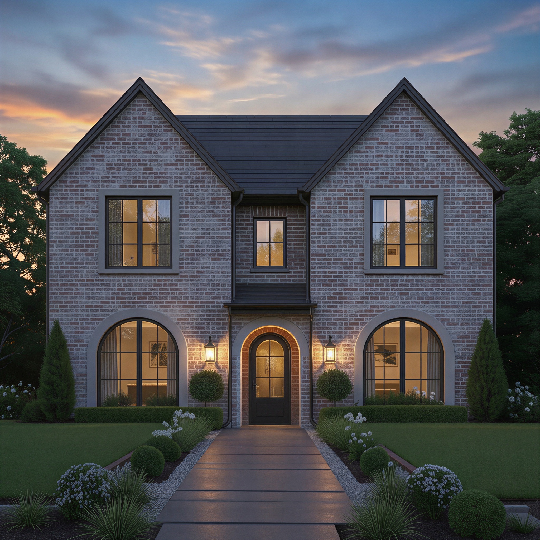 2247 Chilton Road Houston, TX 77019 - Photo 2 of 12 Front Exterior Twilight Rendering
