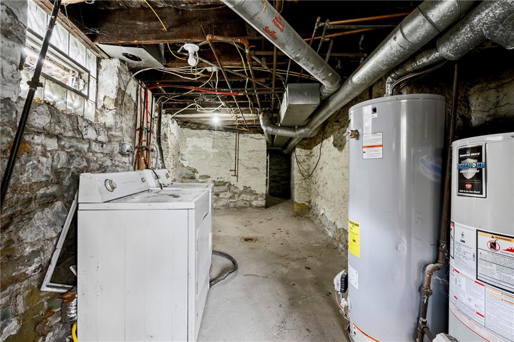 1306 Complete Street Pittsburgh, PA 15212 - Photo 19 of 24 a utility room with dryer and washer