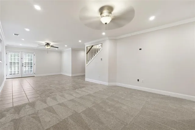 a view of an empty room