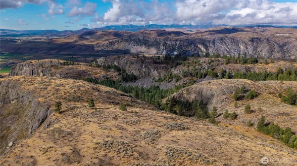 a view of a yard with an outdoor space