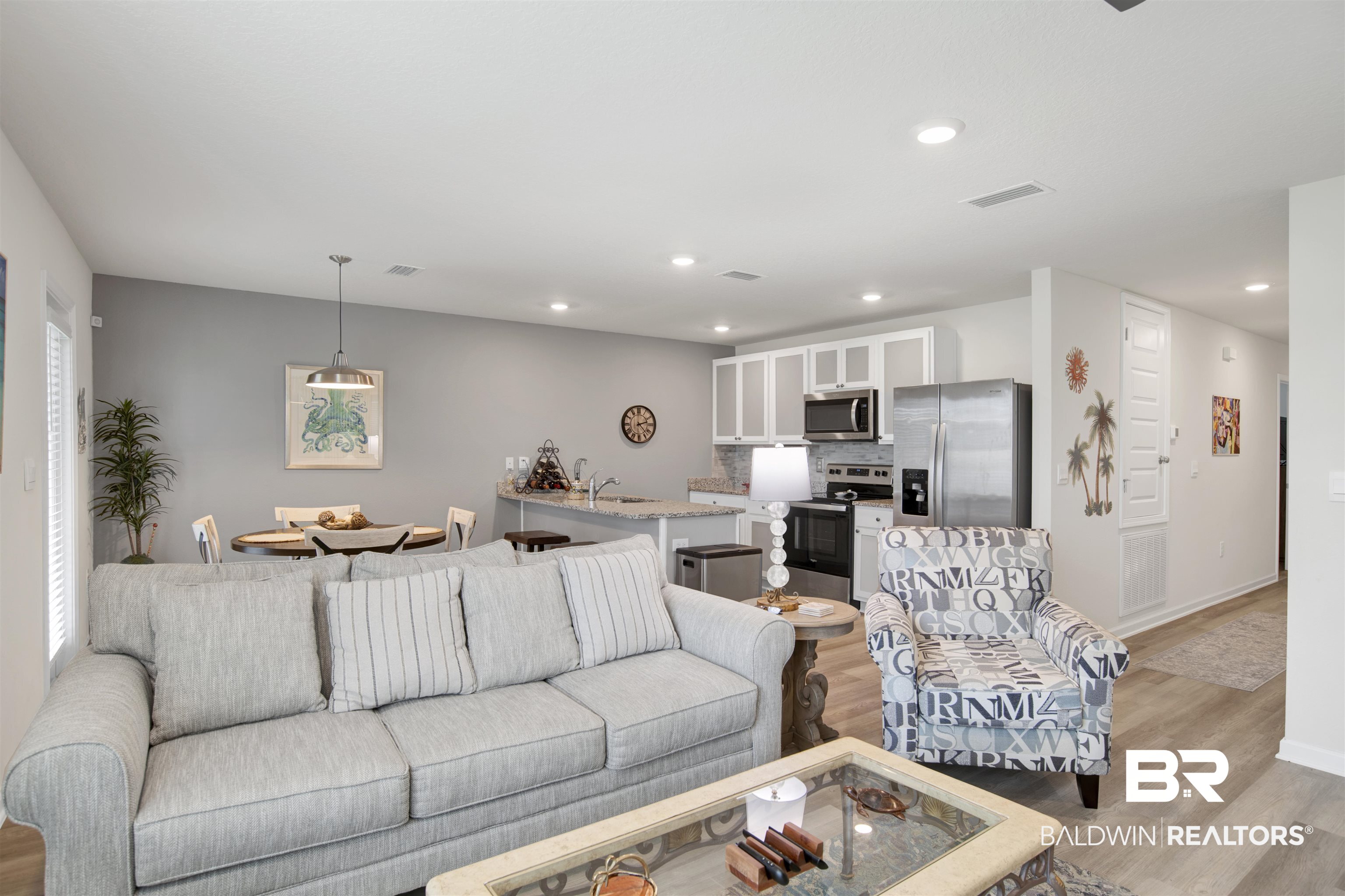22348 Aleutian Avenue Foley, AL 36535 - Photo 9 of 32 Living room with light wood-style flooring and recessed lighting