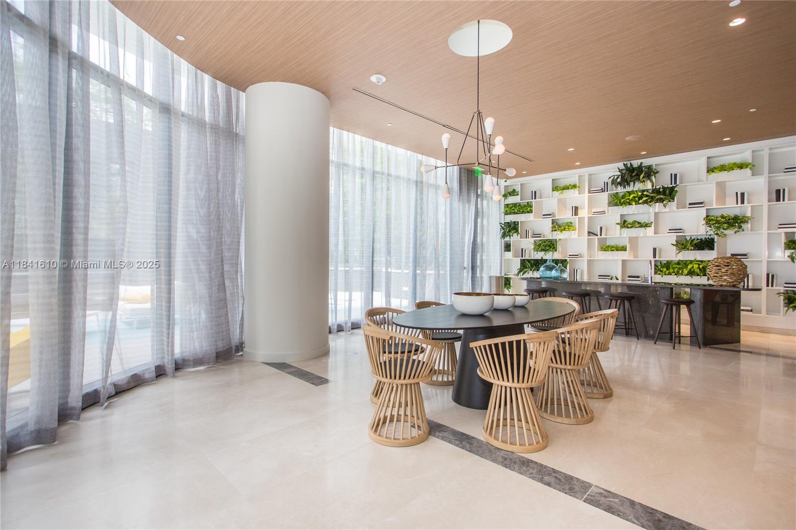 45 Southwest 9th Street, Unit 3803 Miami, FL 33130 - Photo 51 of 54 a view of a dining room with furniture window and outside view