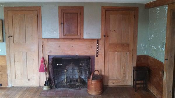 205 Mountain Road Princeton, MA 01541 - Photo 17 of 29 a room with fireplace and a wooden door