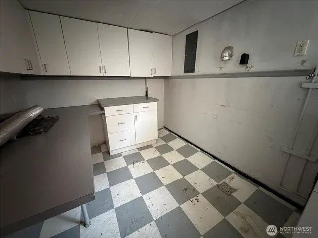 a view of a wrought iron stairs